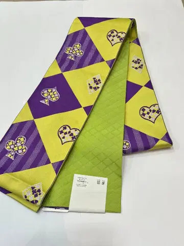 반폭 오비 소쿠로 오비 리버서블 양면 4미터 롱