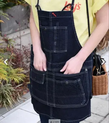 존불 젬블 데님 살로펫 에이프런