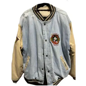 디즈니 바시티 자켓 빈티지