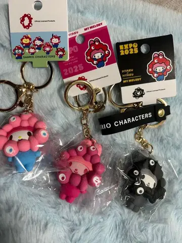 먀쿠먀쿠 산리오 키링 3종 세트