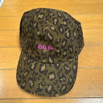ANNA SUI 레오파드 무늬 캡 M 사이즈
