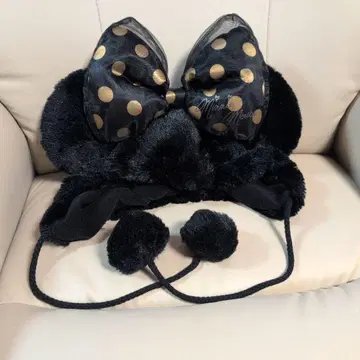 도쿄 디즈니 리조트 미니 팬캡 블랙 도트