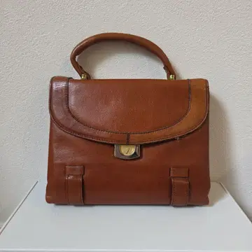 레트로 천연 가죽 핸드백