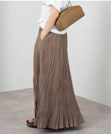 새상품 IENA 캐치 와셔 스커트 베이지