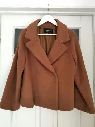 스트로베리 필드 자켓풍 코트 테라코타 브라운