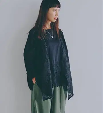 studio CLIP* 레이스 카슈쿨 베스트 새상품