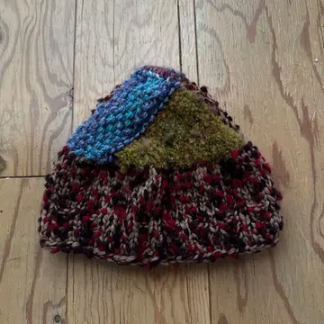 에이투운파 멀티 컬러 폼폼 니트 모자