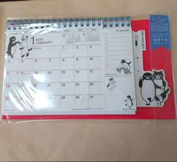 Suica 펭귄 달력 2026년판 탁상 달력 사카자키 치하루