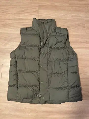 올리브 그린 다운 베스트 S/P