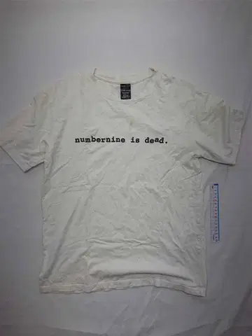 넘버나인 T셔츠 남성용 사이즈 3 화이트 계열