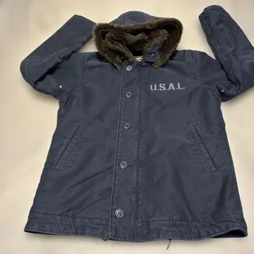 ALPHA N-1 후드 부착 밀리터리 자켓 L 사이즈 U.S.A.L.