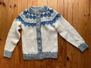 노르딕 무늬 가디건 유로 빈티지