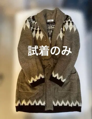 [ 새상품급 ] 안티로자 홀리데이 노르딕 무늬 가디건