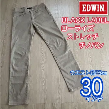 EDWIN BLACK LABEL 로우라이즈 스트레치 치노 팬츠 W30