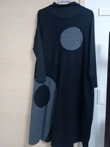 블랙/그레이 튜닉 F 사이즈