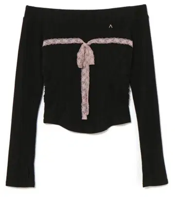 ANDMARY Della 리본 탑 블랙