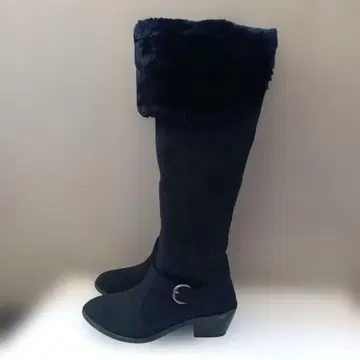 ESPERANZA 2way 퍼 블랙 니하이 부츠 새상품급 배송비 포함