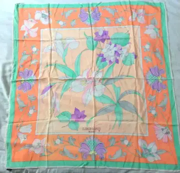 LEONARD 꽃무늬 실크 스카프 86 x 83cm