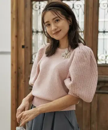 새상품 마리에 루 카세트 소다 말리에 콜라보 귀여움 만점 포근 니트 핑크