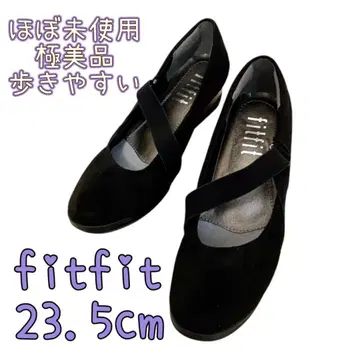 [ 거의 미사용 ] fitfit 발레리나 펌프스 블랙 23.5cm