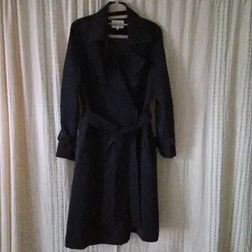 ALPHA CUBIC 네이비 트렌치코트