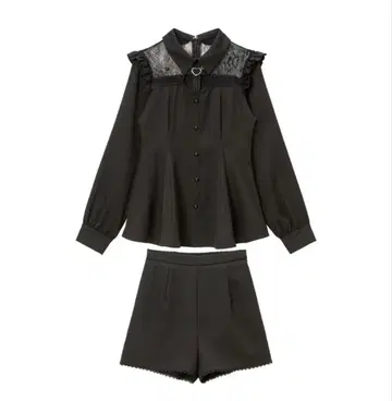 디어마이러브 하트 벨트 레이스 셋업