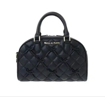 메종 드 플뢰르 희망의 리본 보스턴 백 블랙