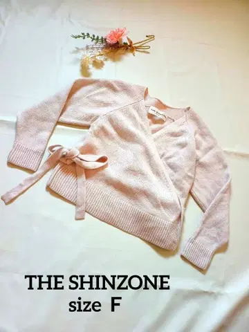 THE SHINZONE 캐시미어 혼방 카슈쿨 리본 니트 가디건