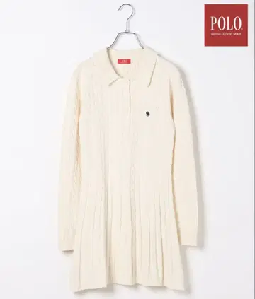 [1회 착용] Heather POLO BCS 케이블 원피스