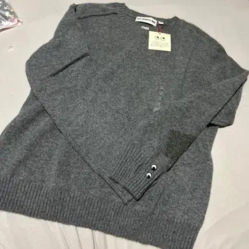 유니클로 아냐 콜라보 캐시미어 크루넥 XL 그레이 새상품