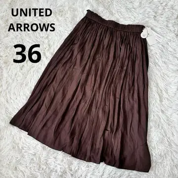 UNITED ARROWS 모나블 새틴 개더 스커트 36 택 포함 새상품