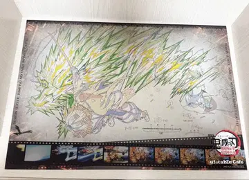 귀멸의 칼날 ufotablecafe 마치아소비 런치 매트 젠이츠 카이가쿠