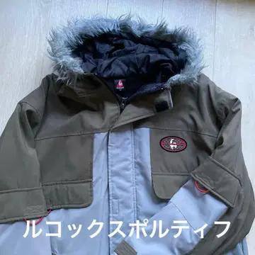 남성용 키즈 아우터 자켓 카키 x 그레이