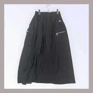 쿨 카레안 롱 스커트 36 S 블랙 새상품급