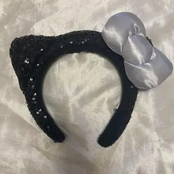 [컨디션 최상] USJ 헬로키티 머리띠 블랙