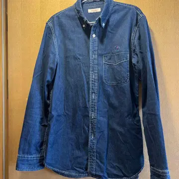 할리우드 런치 마켓 다크 블루 데님 셔츠 새상품급