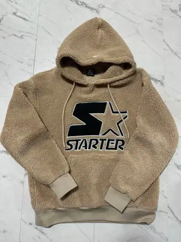 STARTER 스타터 보아 후드티 M 베이지