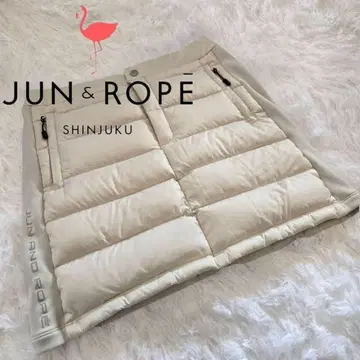 새상품급 JUN&ROPE 준앤로페 축열 다운 스커트 M