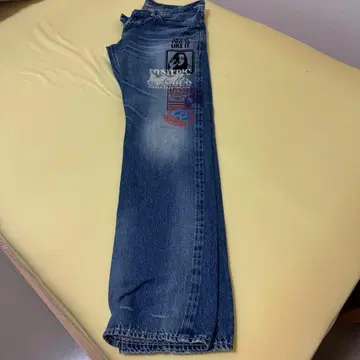 HYSTERIC GLAMOUR 스트레이트 데님 인디고 블루