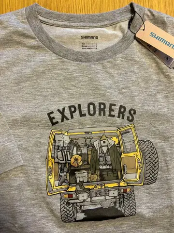 SHIMANO EXPLORERS 티셔츠 M 사이즈 그레이