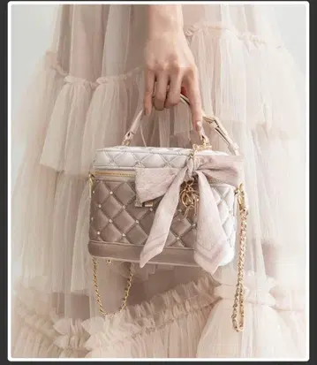 RANDA 핑크 퀼팅 숄더백