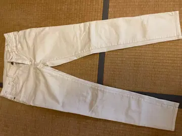 화이트 데님 슬림 blancvert 깔끔한 라인