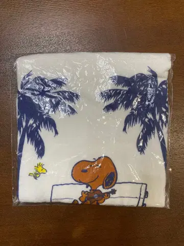 하자품 미사용 새상품 하와이 한정판 일광화상 스누피 페이스 타월