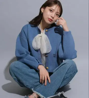 mystrada 라메 니트 자켓 마이 스트라다