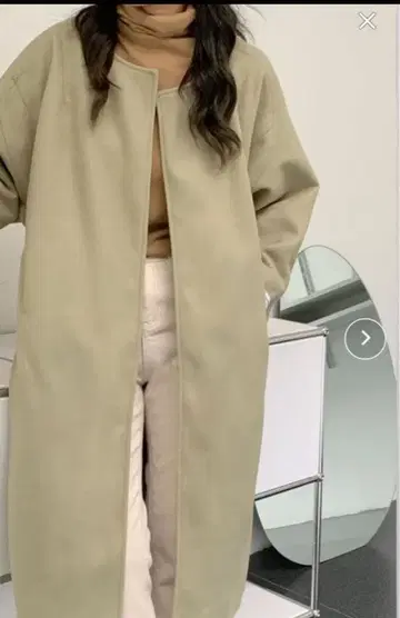 새상품 ABITOKYO 오버 사이즈 노카라 코트