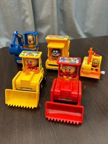 호빵맨 자동차 의자 공사 차량 5대 세트