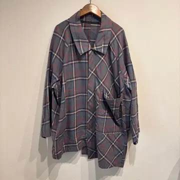 my beautiful landlet 체크 셔츠 블루종