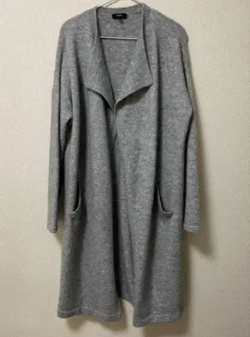 띠어리 코트 Theory 그레이 니트 알파카