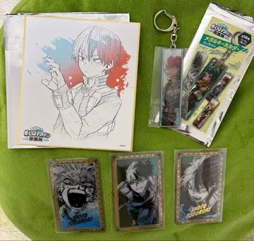 토도로키 쇼토 히로아카 원화전 메탈 키링 1 색지 1 클리어 카드 3