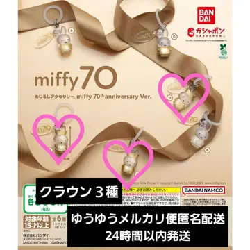 메지루시 액세서리 miffy 70th anniversary ver. 3종